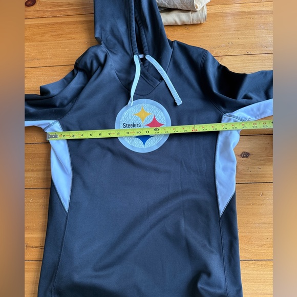 Pittsburgh Steelers TX3 Warm Fleece Lined NFL Team Apparel Women's Hoodie Black - Picture 11 of 13